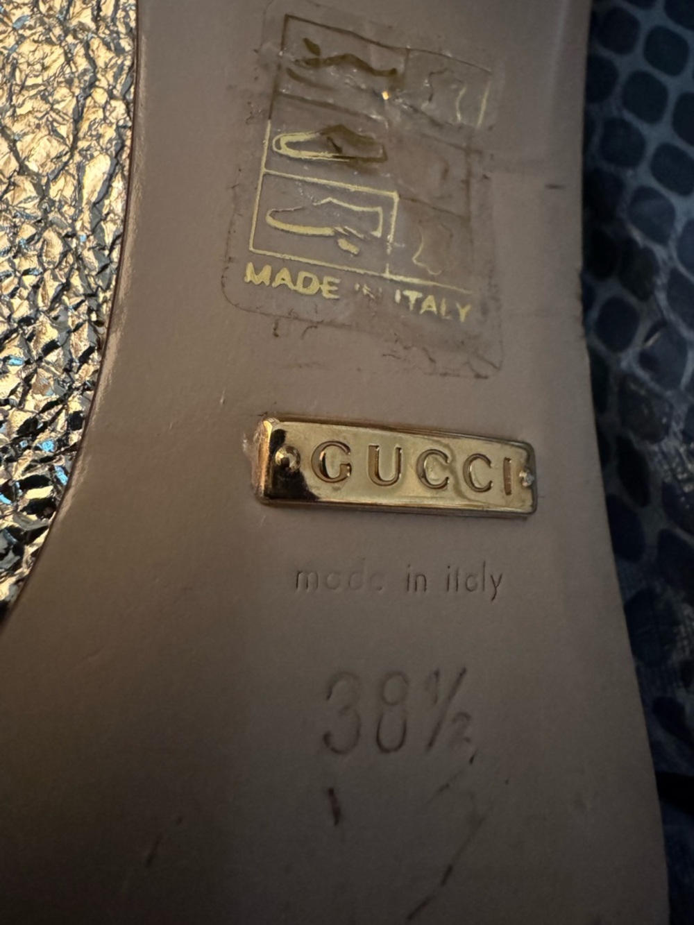 GUCCI Galassia Platino Marmont Loafers - Picture 6 of 9